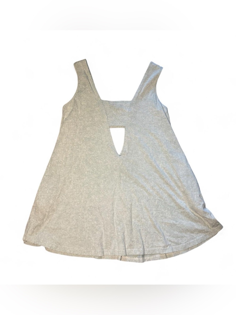Light blue speckled mini dress with cutout detail ☮️
